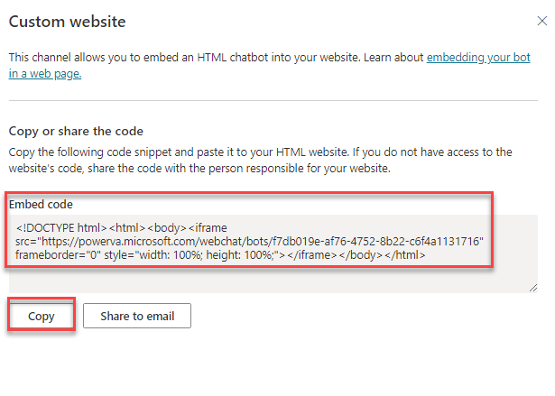 Deploy Power Virtual Agents ChatBot To Any Website