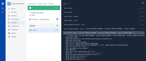 Deploy SharePoint Framework Web Part Using Bitbucket Pipelines And Deployments