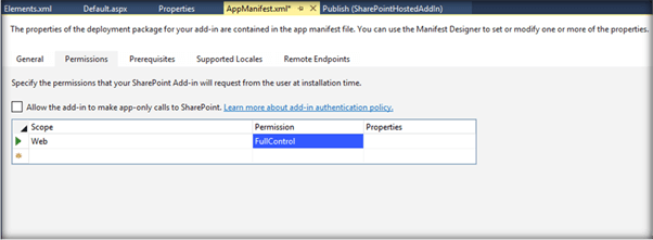 SharePointHostedAddIn