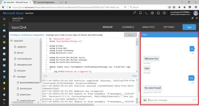 Deploying A Simple QnA Bot Using Bot Services In Microsoft Azure