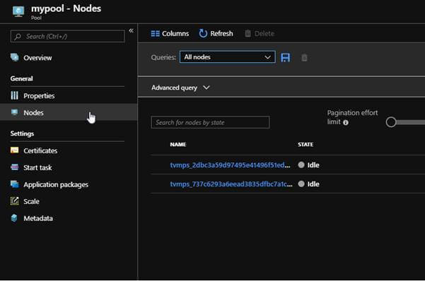 Deploying An Azure Batch Job From Azure Portal