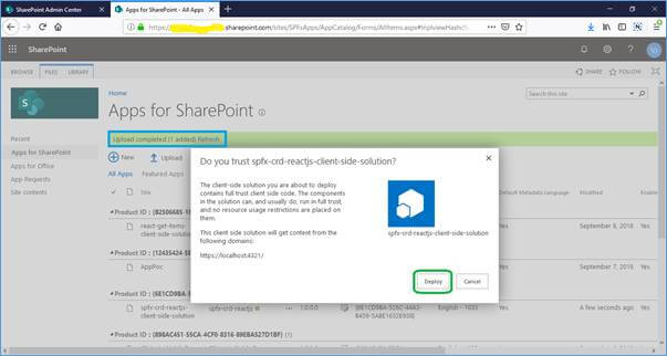 Deploying And Shipping SharePoint Framework (SPFx) Web Parts