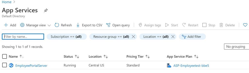Deploying Blazor WASM .NET Core 3.1 Hosted To Azure Cloud (Paas) Model Connected To Azure SQL