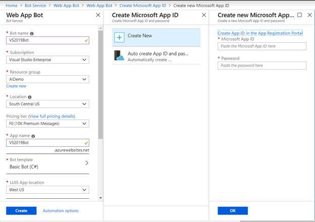 Deploying Bot Application To Azure Using Visual Studio 2019
