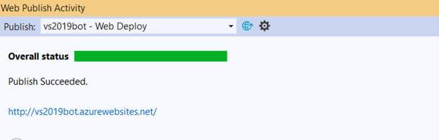 Deploying Bot Application To Azure Using Visual Studio 2019