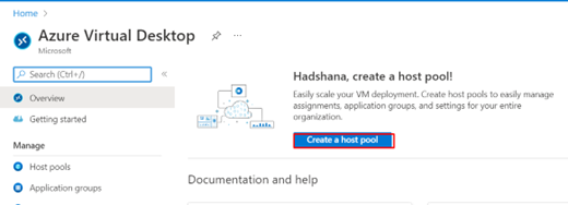 Deploying Host Pool In Azure Virtual Desktop