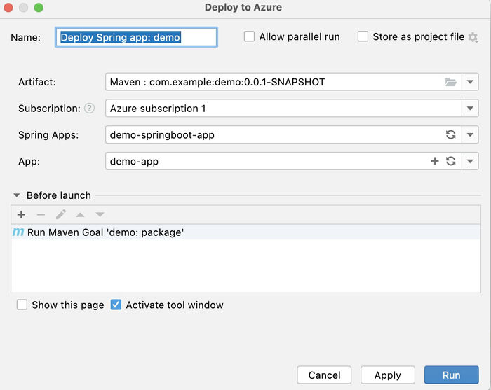 Deploying Springboot applications 