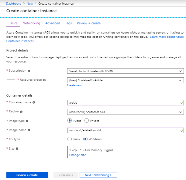 Deploying VM And Container Using Azure Cloud Environment