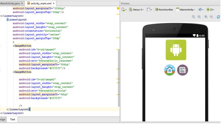 Design Main Page in Android App - Day Seven