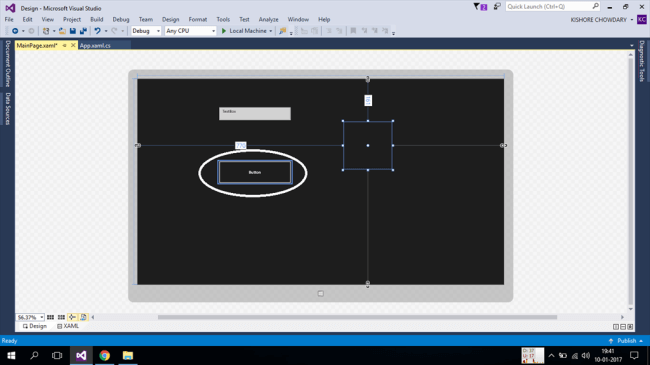 Designing Application Using Microsoft Visual Studio