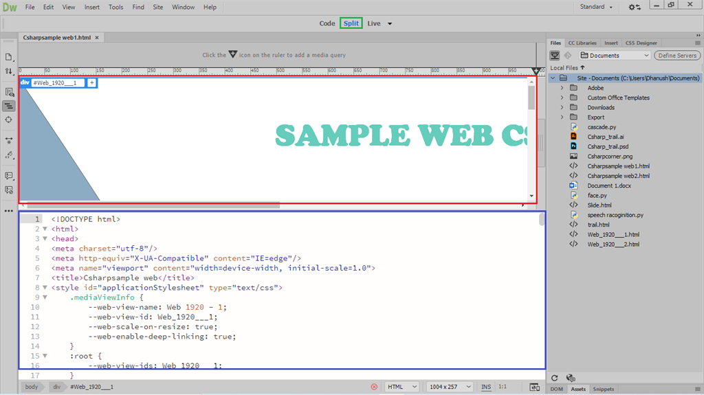 Introduction to Dreamweaver