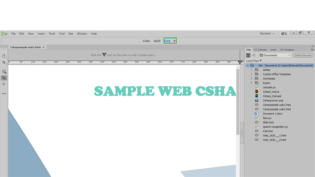 Introduction To Dreamweaver