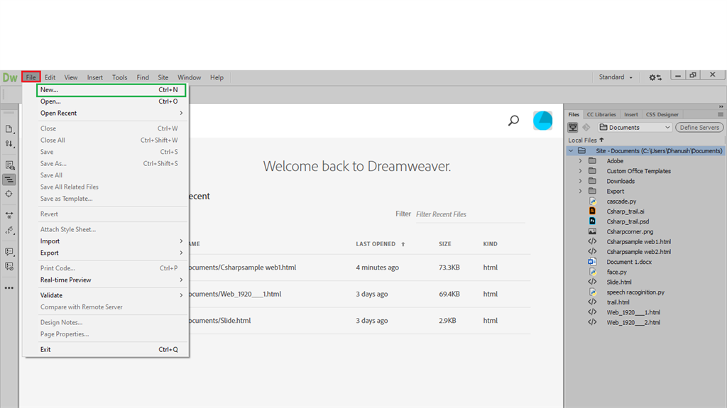 Introduction To Dreamweaver