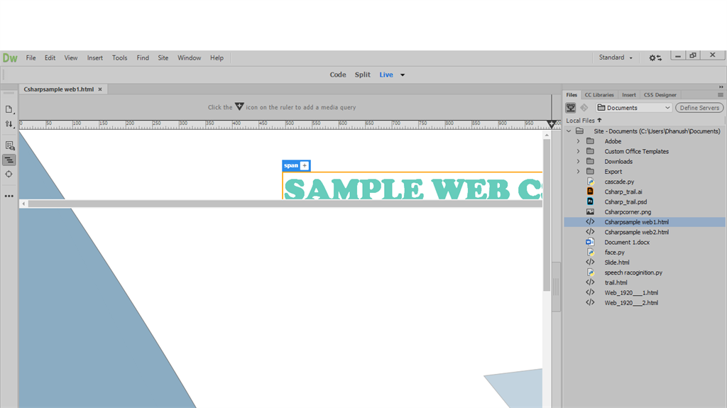 Introduction To Dreamweaver