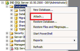 Detach And Attach Content Database From One SPFarm To Another SPFarm