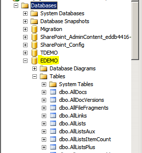 Detach And Attach Content Database From One SPFarm To Another SPFarm