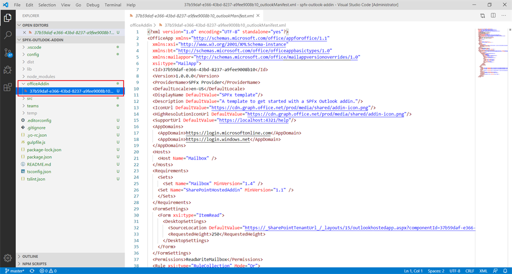 Develop Outlook Add-ins with SharePoint Framework