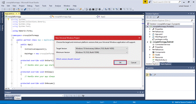 Developing First Cross Platform Mobile App Using Visual Studio 2017