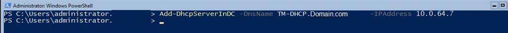 DHCP Role On Windows 2019 Core