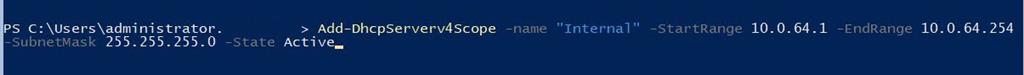 DHCP Role On Windows 2019 Core