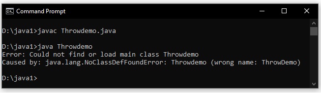 Difference between Throw and Throws in Exception Handling