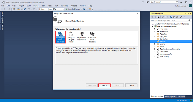 Different Types Of ActionResult In MVC