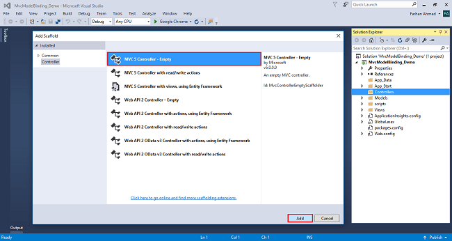 Different Way Of Model Binding In ASP.NET MVC