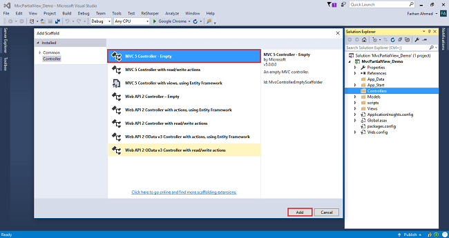 Different Ways Of Render Partial View In MVC