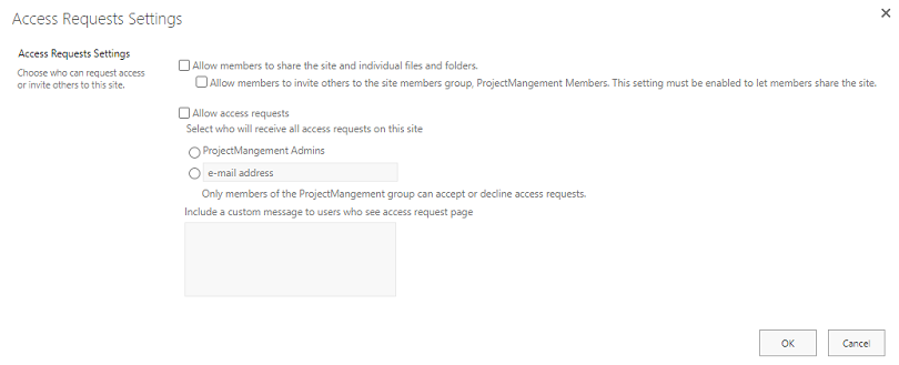 Disabling Access Requests and Controlling Site Sharing with PowerShell