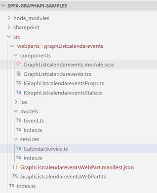 Display Calendar Events Using Graph API in SharePoint Framework