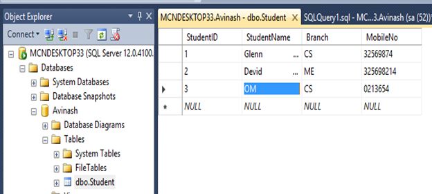 Display Data In A DataGridView C# 6