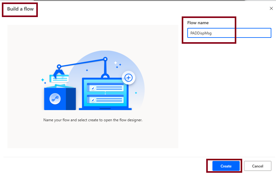 Display Message Action In Desktop Flow Using Microsoft Power Automate