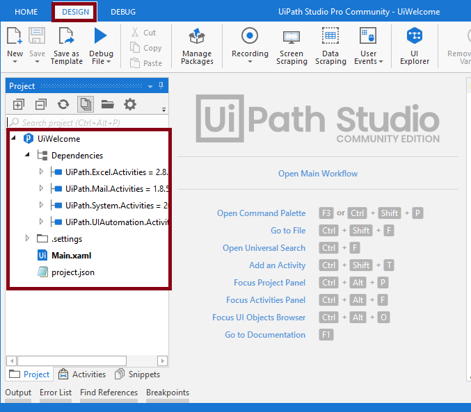 Display Welcome Message Using UiPath Studio