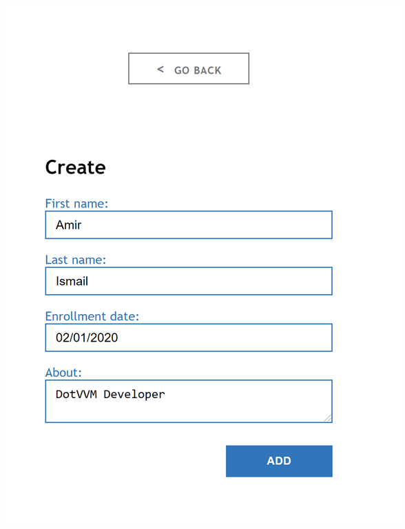 DotVVM CRUD Application With Cloud Firestore