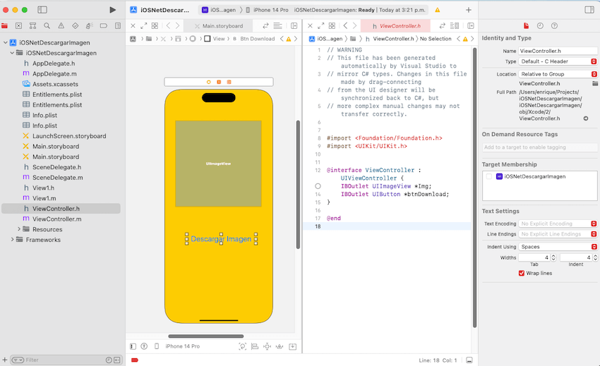 Download Images with .NET for iOS