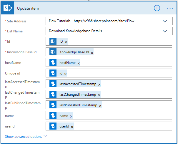 Download Knowledgebase Details using Cognitive Service and Microsoft Flow