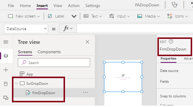 Drop Down Control In Power Apps