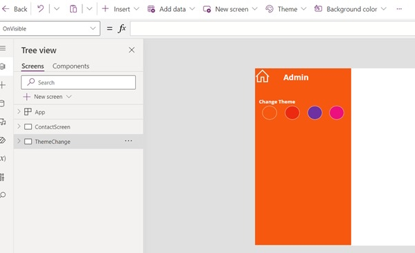Dynamic Theme Change Across Canvas App Screens