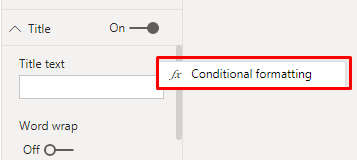 Dynamically Change Visual Title In Power BI