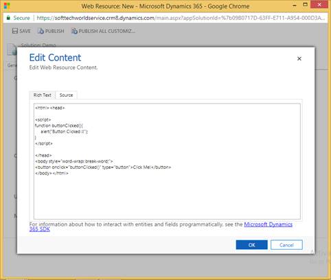 Dynamics 365 HTML And JavaScript Resources