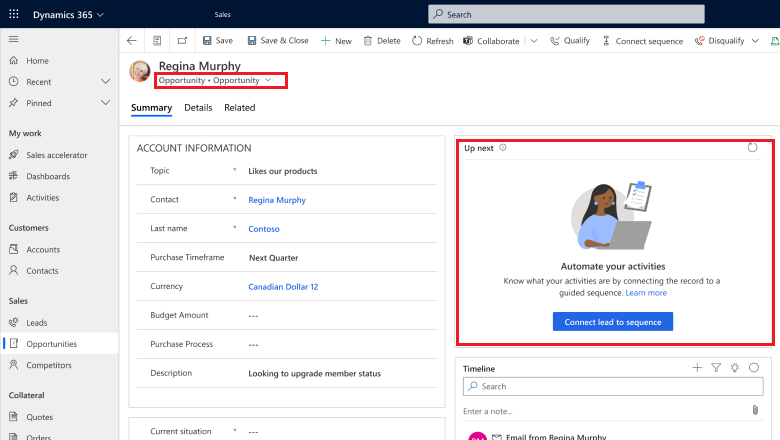 Dynamics 365 – Provision to implement Sequences on any form – Wave 2