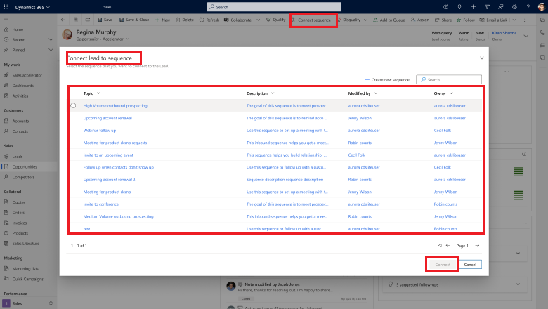 Dynamics 365 – Provision to implement Sequences on any form – Wave 2