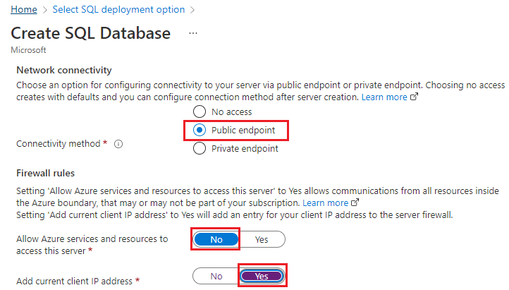 Build Single Database In Azure
