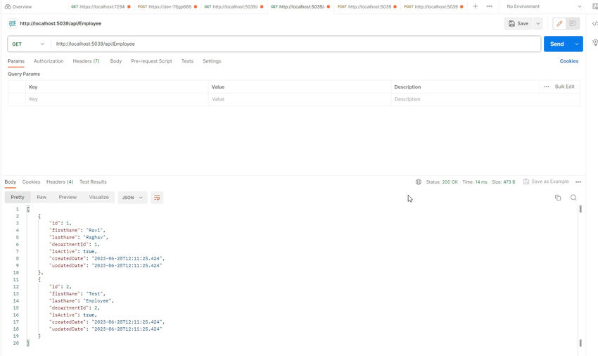 EF Core in .NET 7 API