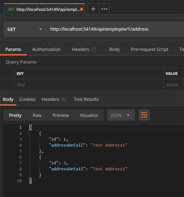 EFCore Implementation Using .NET core