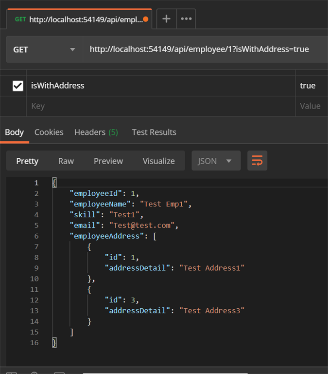 EFCore Implementation Using .NET core