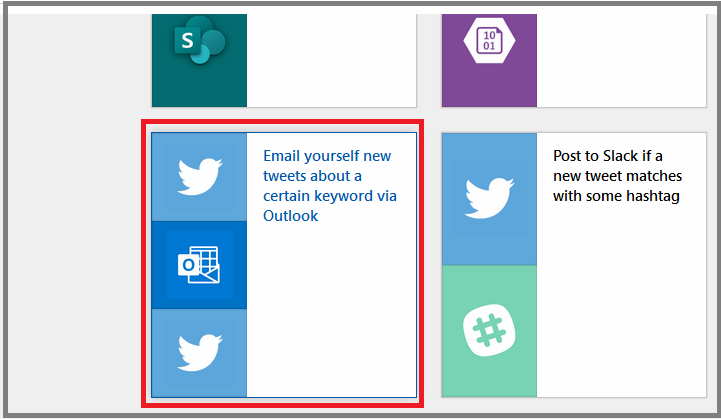 Email yourself new tweet with specific keyword Using Azure Logic App