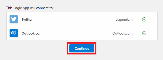 Email yourself new tweet with specific keyword Using Azure Logic App