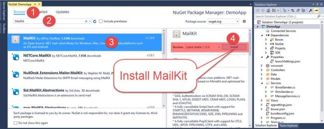 Configure Email Service In ASP.NET Core Using MailKit