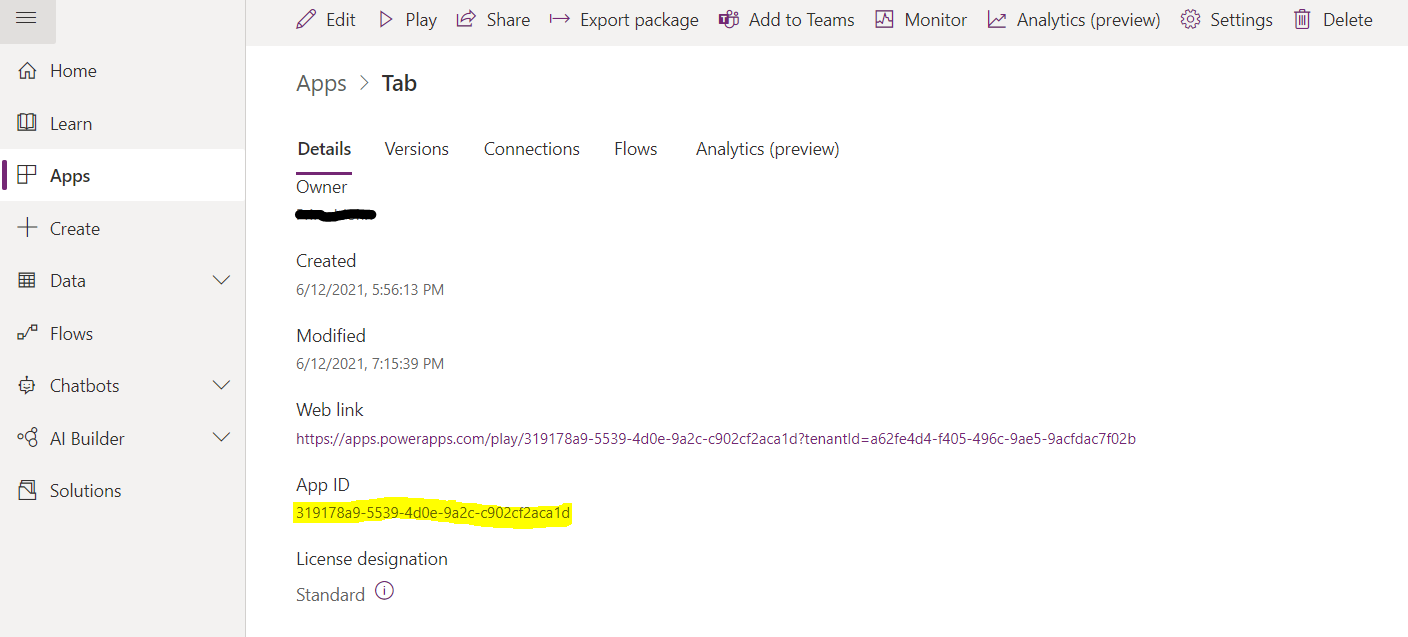 Embed PowerApps In SharePoint Modern Page